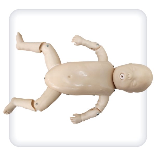 Baby training simulator for CPR practicing