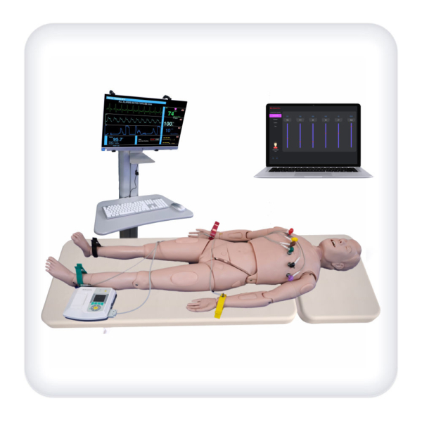 Simulator for practicing ECG recording and interpretation skills